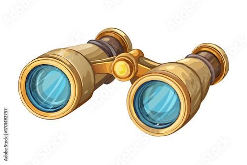 Antique brass opera binoculars