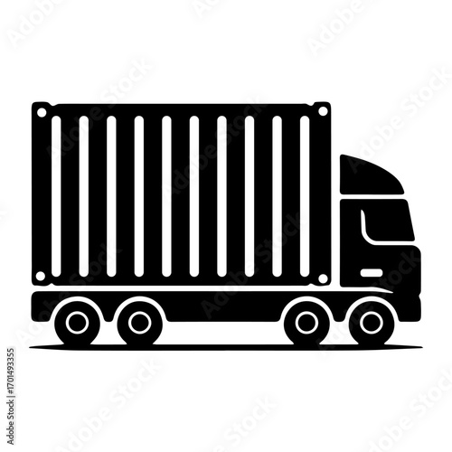 truck isolated on white