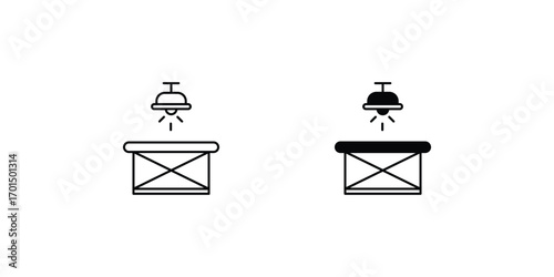 Interrogation icon with white background vector stock illustration