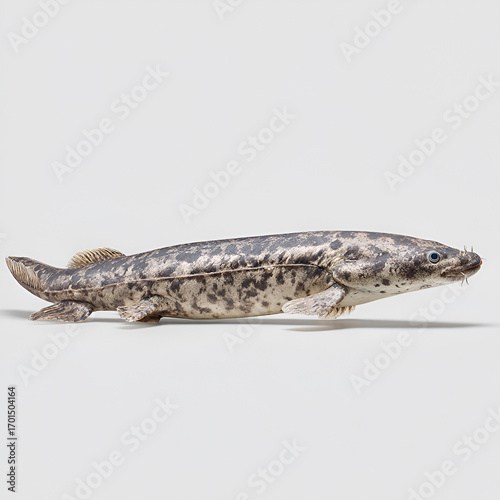 African lungfish realistic detailed fish isolated on transparent background