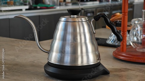 Obraz na plátně Gooseneck kettle, for boiling water.