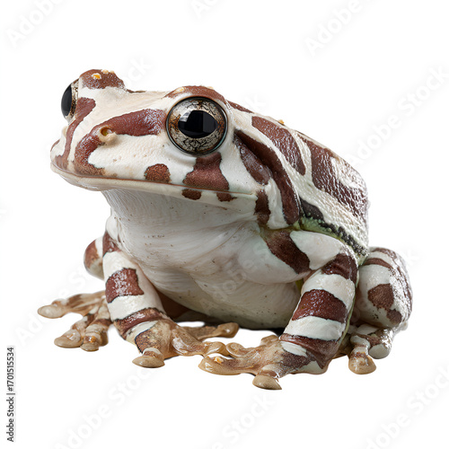 Amazon Milk Frog Isolated on Transparent Background