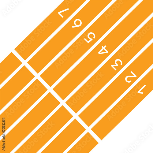 Vector layout template design for run, championship or any sports event. Poster design with abstract running track on stadium with lane. Run.