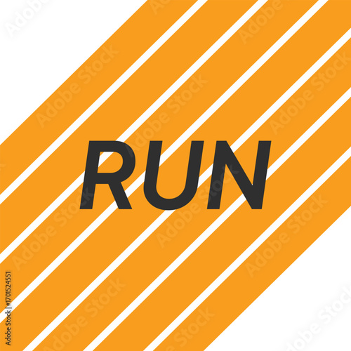 Vector layout template design for run, championship or any sports event. Poster design with abstract running track on stadium with lane. Run.