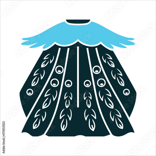 Freyja's Falcon Cloak Vector Illustration Freyjas Falcon Cloak feathered cloak symbolising shape shifting and seidr magic