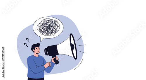 Communication breakdown and misunderstanding in the workplace causing confusion