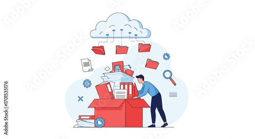 Organizing digital information files and data for cloud storage and backup solution