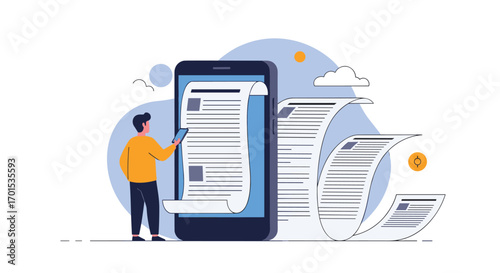 Digital document management system for streamlined business processes and efficient information handling