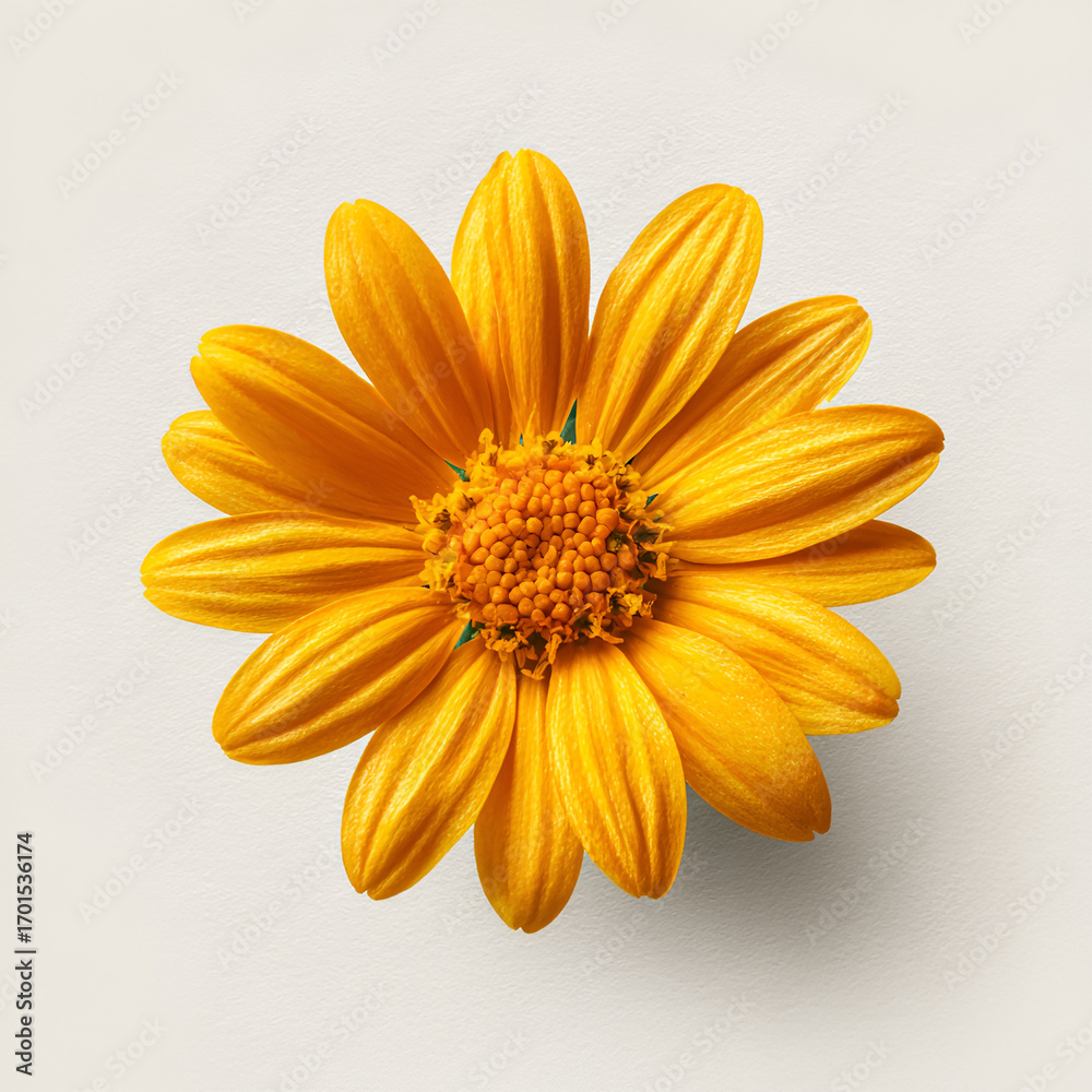 Obraz premium Arnica Flower Closeup Flower Head Isolated on Transparent Background