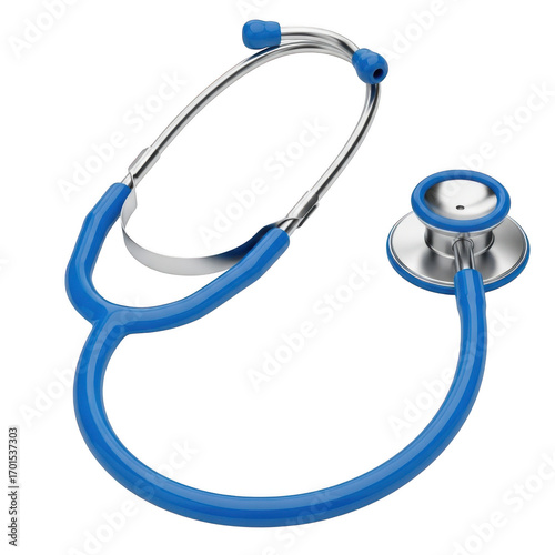 3d realistic medical stethoscope for healthcare and diagnostics transparent background