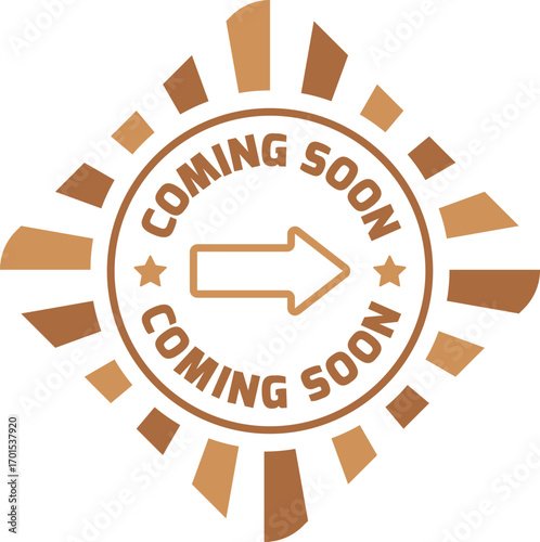 Coming Soon Vector Icon, Rubber Stamp, Badge, Emblem, Label Etc.