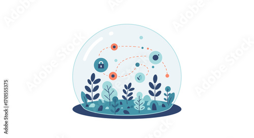 Modern Digital Strategy & E-commerce Growth: Abstract Data Connectivity Visual