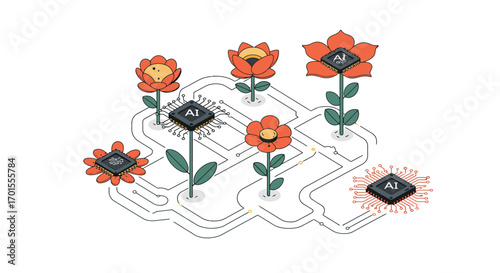 Optimistic Digital Ecosystem: Visualizing Connected E-commerce Data & Strategic Growth for Marketing Success