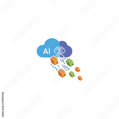 AI-powered cloud computing delivers optimized logistics solutions, improving efficiency and supply chain management.