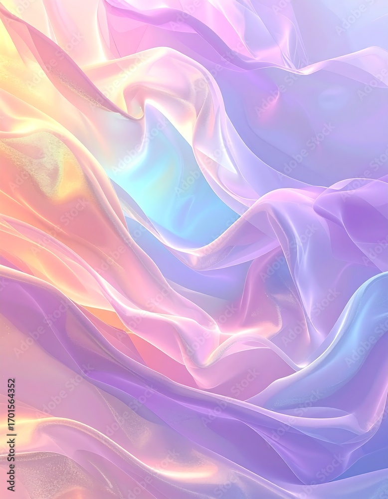 Fototapeta premium Abstract pastel fabric folds