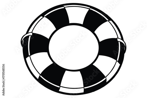 lifebuoy line art icon