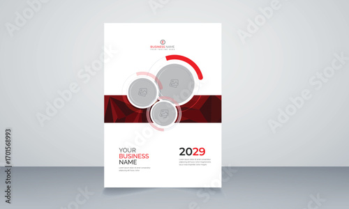 Corporate business proposal catalog cover design template
