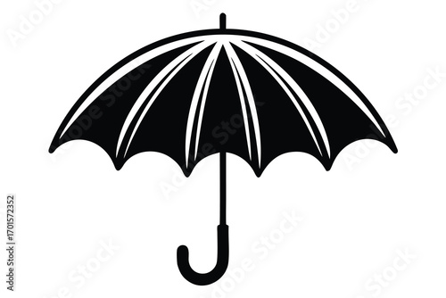 umbrella line art icon