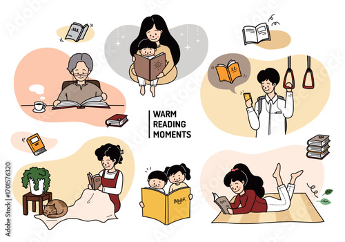 다양한 사람들의 독서 습관