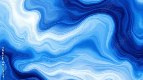 Abstract blue and white design