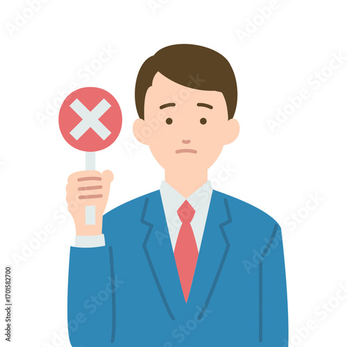 スーツを着た男性のイラスト