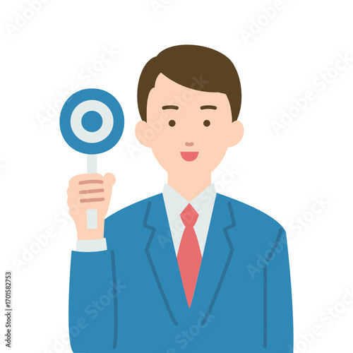 スーツを着た男性のイラスト