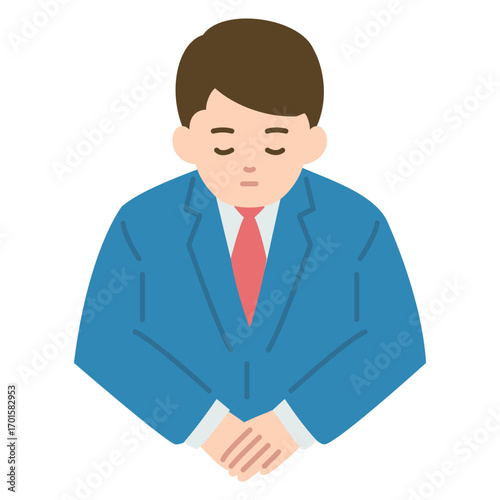 スーツを着た男性のイラスト