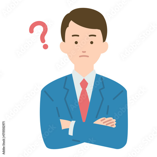 スーツを着た男性のイラスト