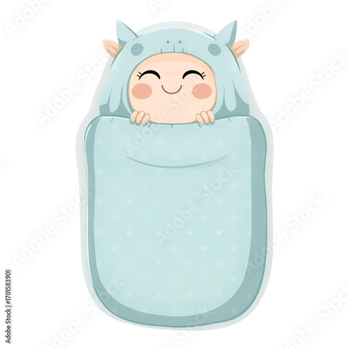 Sleeping bag cartoon
