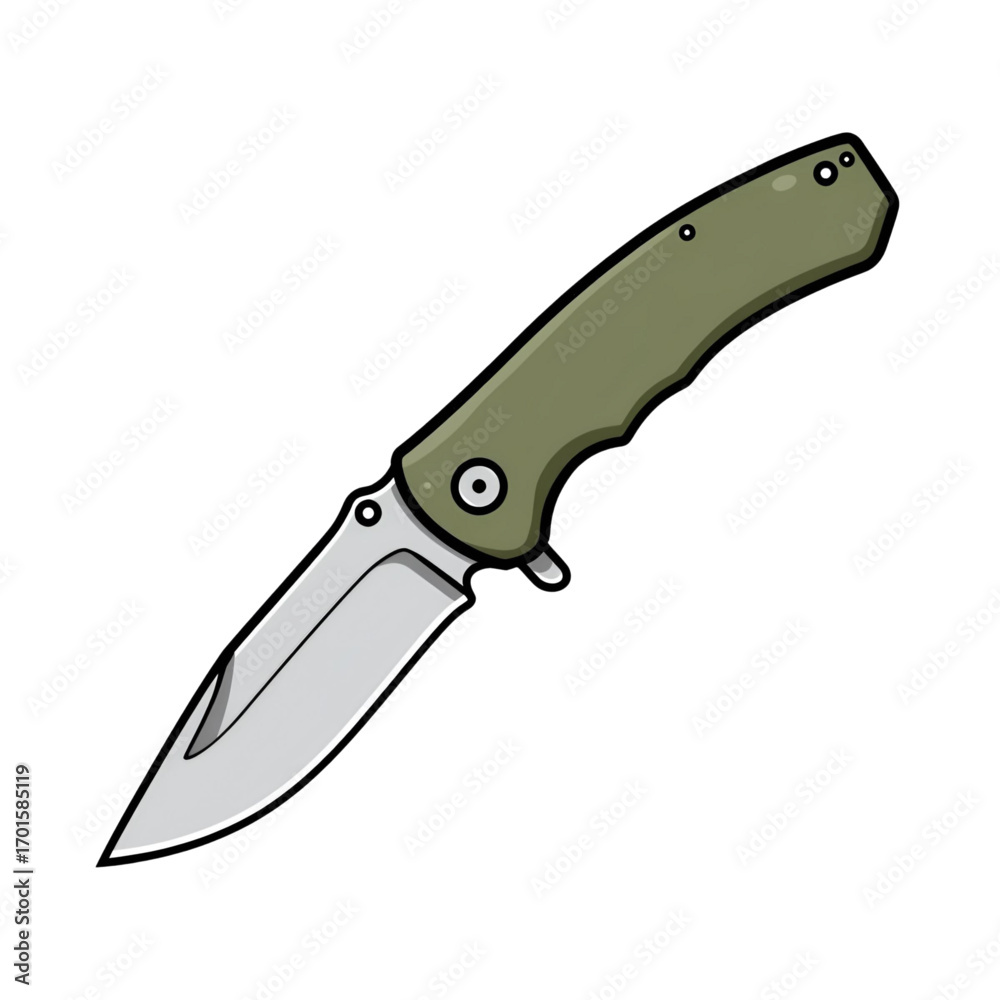 Obraz premium knife isolated on white background