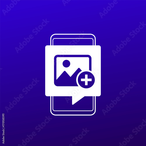 add image or photo icon with a phone