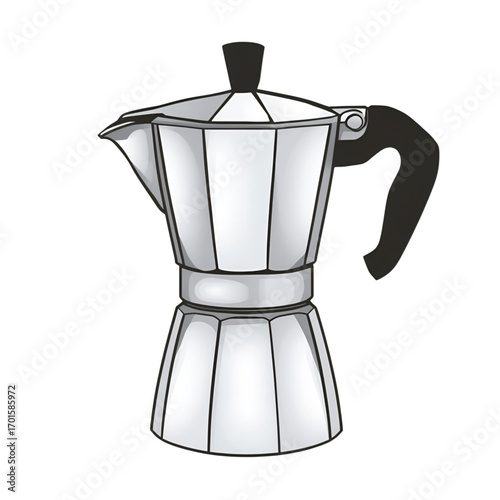 coffee maker on white background