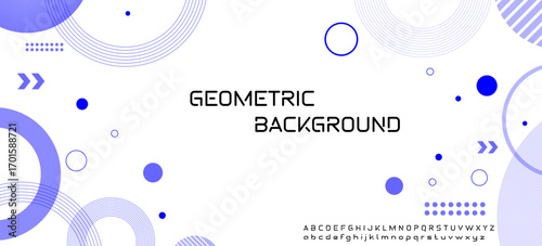 Modern Blue Geometric Pattern Vector Illustration