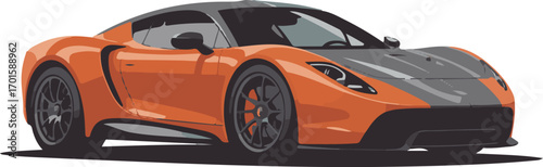 orange sports car
