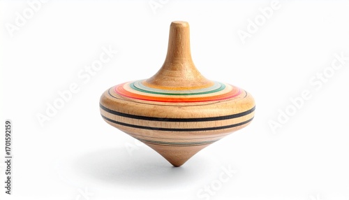 wooden toy isolated on white