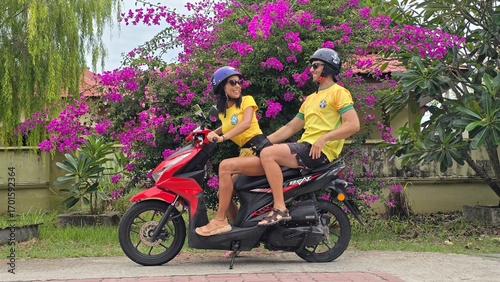 brazilian couple on vacation