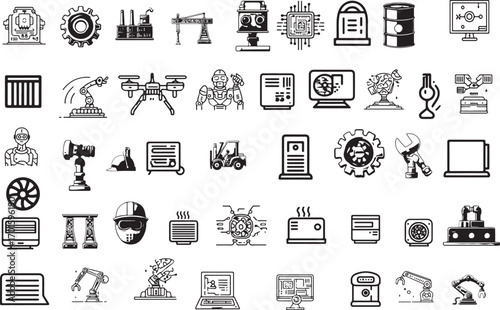 A vector illustration set of hand-drawn doodle travel and tourism icons for web and business design
