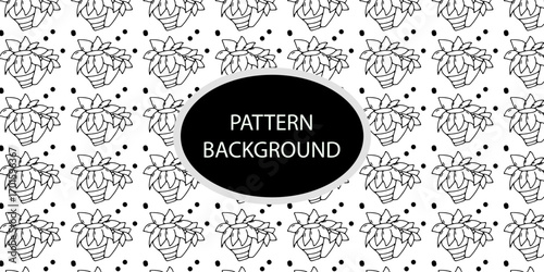 Outline popular coral reef pattern background. Coral reef or seaweeds vector underwater plant icons. Naive style leaves, algae or fronds. Hand drawn vector ink illustration. Corals and seaweed.