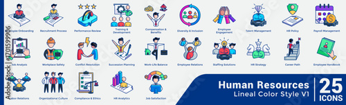 Human Resources Bundle H25 V01 Lineal Color