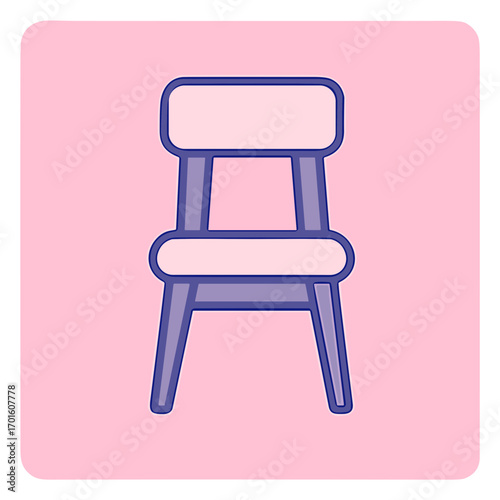 vector illustration of a chair