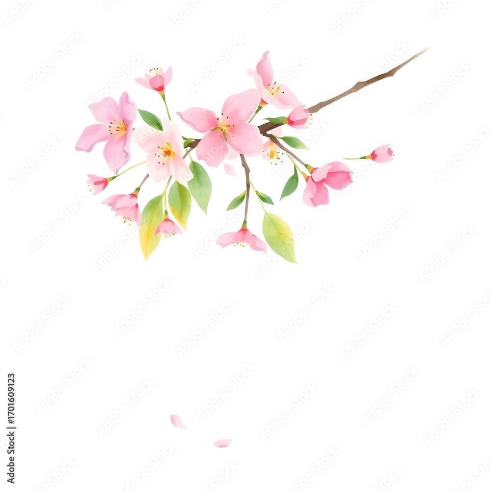 Naklejka premium Sakura Branch