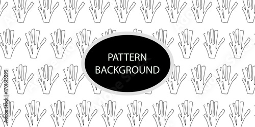 Outline popular coral reef pattern background. Coral reef or seaweeds vector underwater plant icons. Naive style leaves, algae or fronds. Hand drawn vector ink illustration. Corals and seaweed. 
