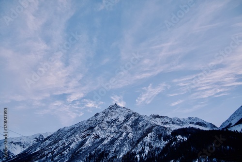 Spiti Vlley Himalayan mountains in winter