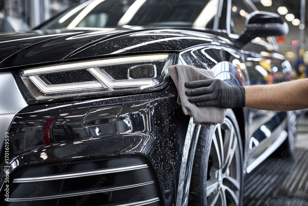 Obraz premium Car Detailing Exterior Cleaning