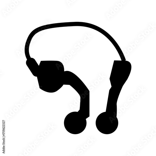 headphones on white background