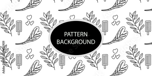 Popular outline love nature. doodle christmas concept, autumn, astract doodles pattern. for textile, paper gifting ox