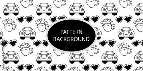 Popular outline love nature. doodle christmas concept, autumn, astract doodles pattern. for textile, paper gifting ox