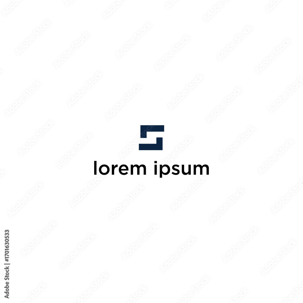 Fototapeta premium A minimalist logo design featuring a stylized letter 