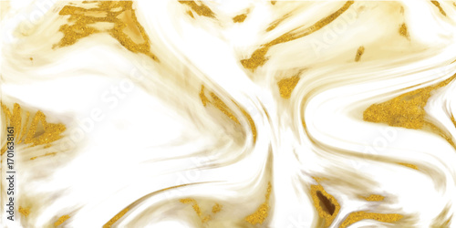 Abstract swirling marbling pattern of white and golden hues with organic flowing lines