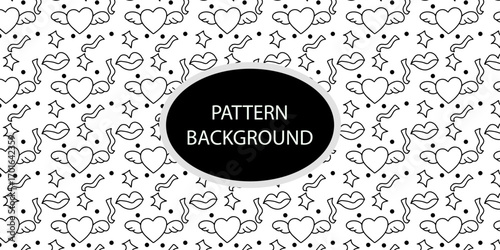 Popular outline love nature. doodle christmas concept, autumn, astract doodles pattern. for textile, paper gifting ox